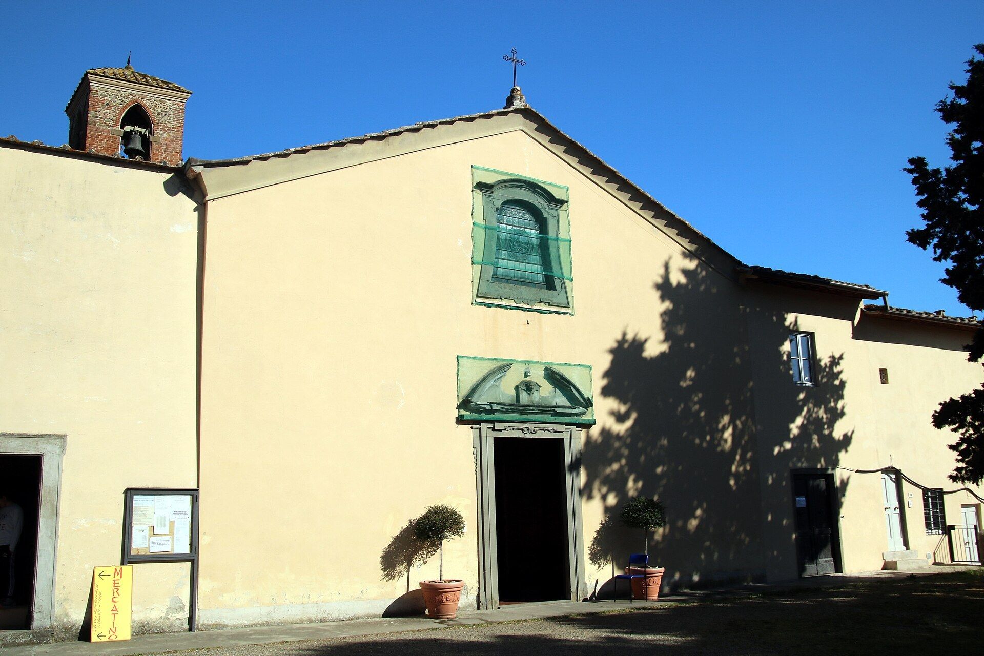 The parish church of San Vincenzo a Torri, a short walk from the estate
